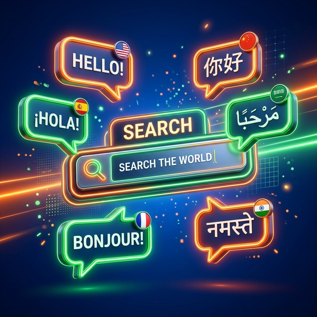 SEO PPC Delhi - vernacular seo Illustration